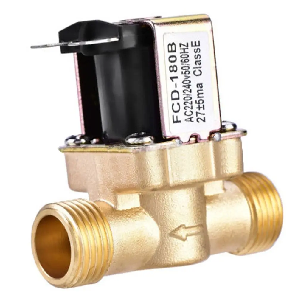 Detalhe 4 de Válvula solenoide 3/4” 1/2” Electric Solenoid Magnetic Valve DC 24V AC 220V DC12V Normally Closed Brass Water Control Magnetic Switching Pneumática