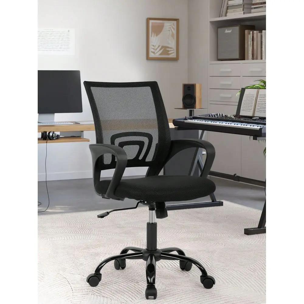 

Chair Ergonomic Cheap Desk Chair Mesh Computer Chair Lumbar Support Modern Executive Adjustable Stool Rolling Swivel Chair For