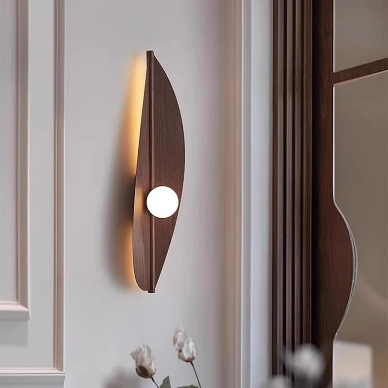 

Nordic study bedroom bedside wall lamp designer light luxury living room background wall lamp modern corridor aisle wall lamp