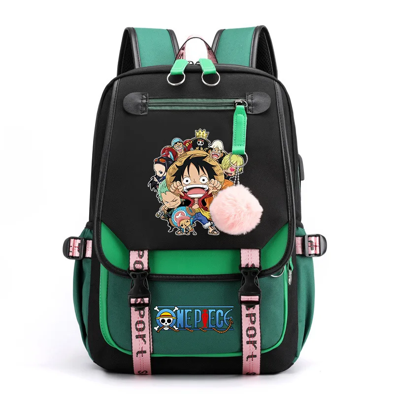 One Piece Anime Luffy Backpacks Bags Girls Kawaii Cartoon Manga Children Waterproof Bookbag SchoolBag for Kids Birthday Gifts