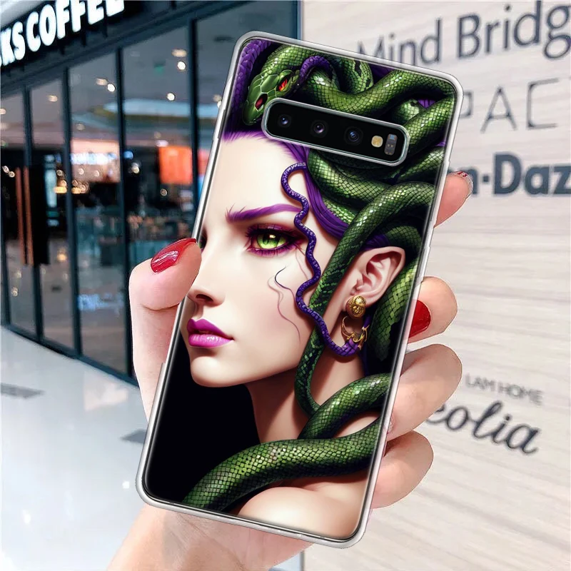 Medusa Greek Mythology Soft Phone Case for Samsung Galaxy S24 S23 S22 S21 Ultra S20 FE S10 Plus S10E S9 S8 + Fundas Cover Capa