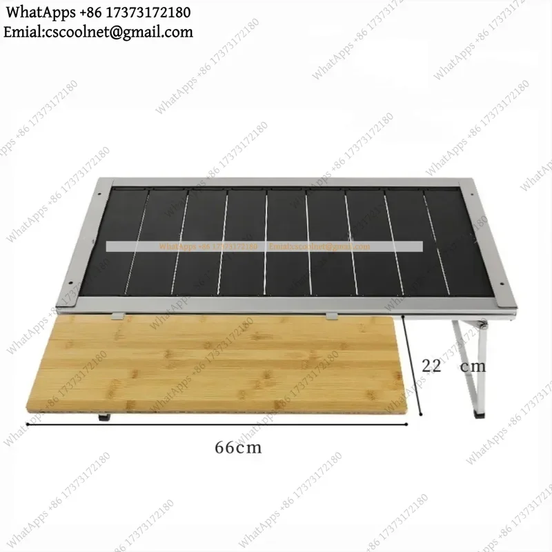 Outdoor Kitchen System Extension Board Bamboo Side Table Top Camping Picnic Dining Module Accessory Furniture