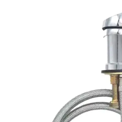 Chrome Single Handle Hairdresser Faucet Single Handle Design Three Connections Cold And Hot Water Hoses Complete Chrome Fitting