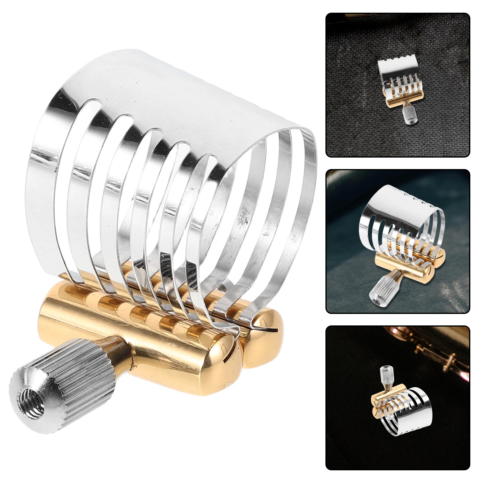 

Stainless Steel Saxophone Flute Head Card Accessories Copper Material Alto Mouthpiece Protective Cap