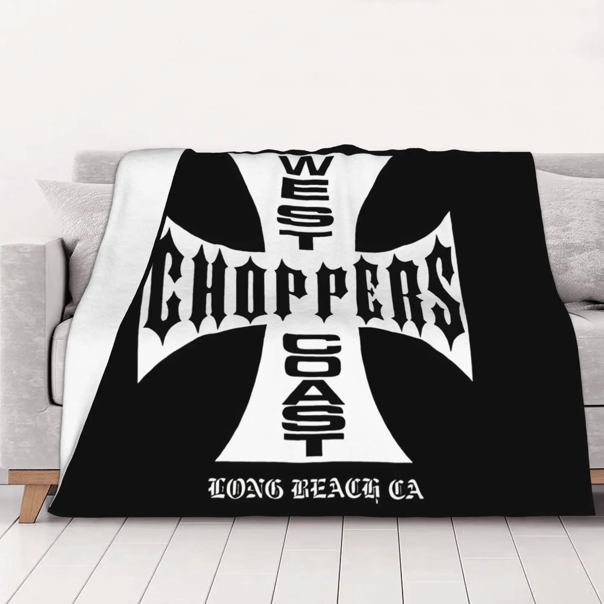 1PC home Cute Room Decor Classic  Blanket Throw Blanket West Coast Choppers Novelty Warm Blanket All Season