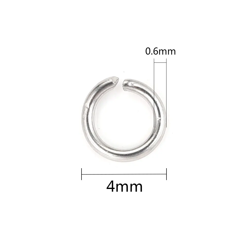 200 stücke Edelstahl Offene Binderinge Für Schmuck Machen Liefert DIY O-ring Anschlüsse Für Schmuck Materialien Teile Großhandel
