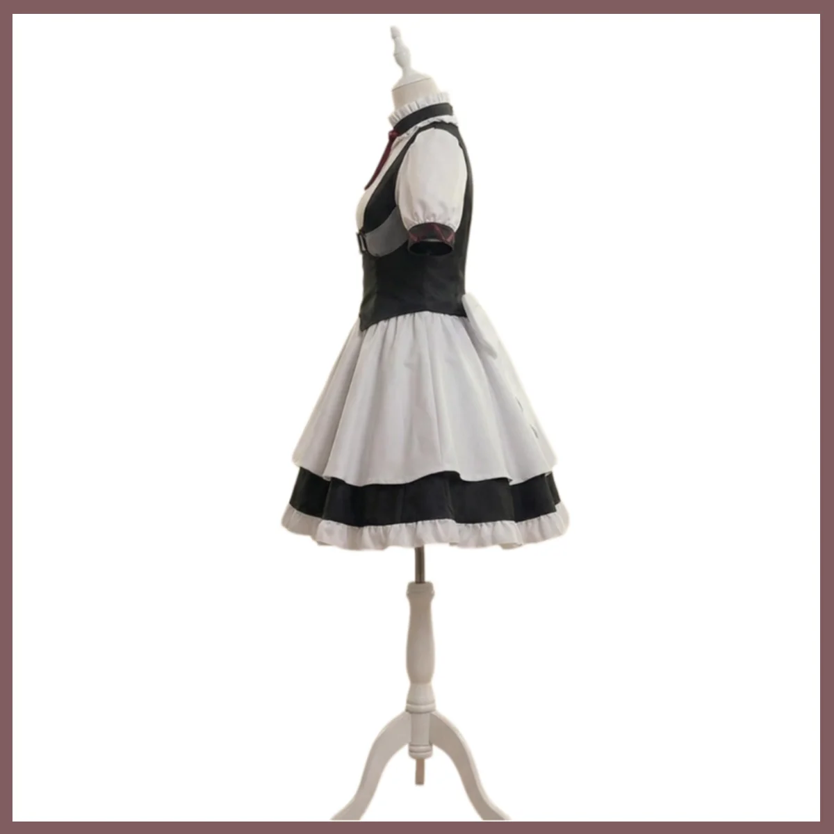Game Steins Gate Akiha Rumiho Faris Nyan-Nyan Cosplay Costume Maid Dress Lolita Skirt Pink Wig Woman Cute Birthday Party Suit view 4