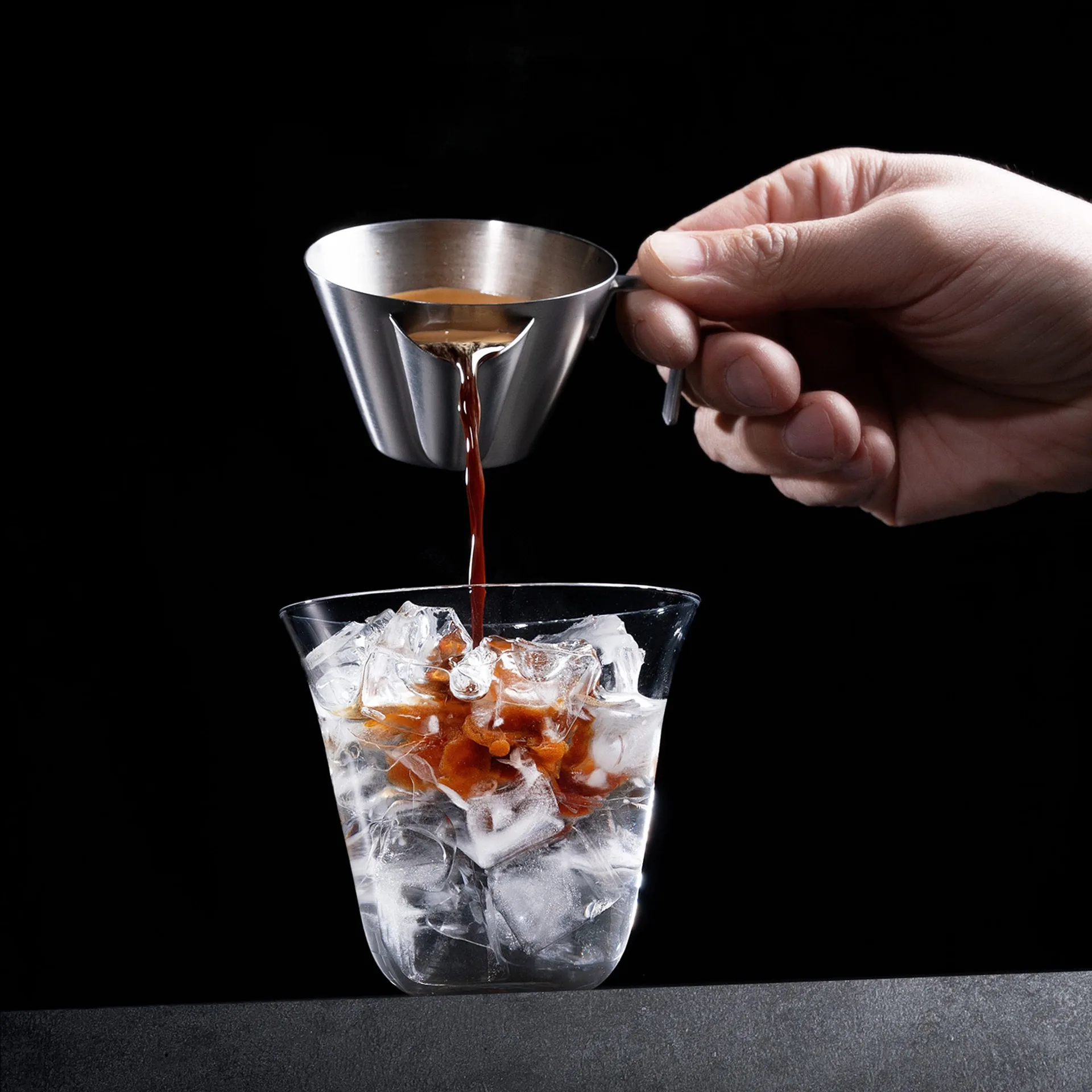 Coffee Italian concentrated oil filter concentrated cup shot cup milk cup stainless steel extraction cup milk coffee cup