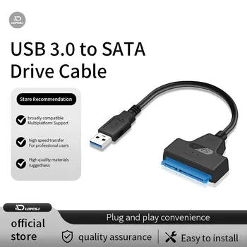 Sata إلى USB 3.0 كابل محول USB إلى SATA 3 كابل دعم 22 دبوس 2...