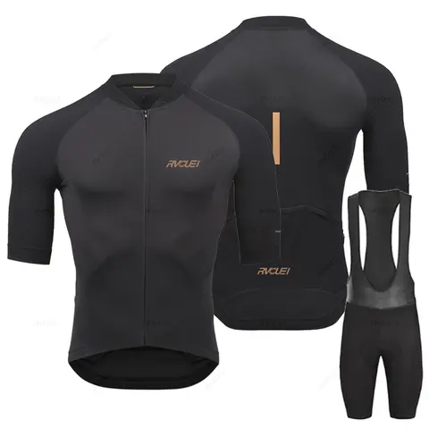 2025 Rvouei Pro Team Bicycle Clothing Men New Road Bike Wear Racing Clothes Breathable Cycling Jersey Set Ropa Ciclismo Maillot