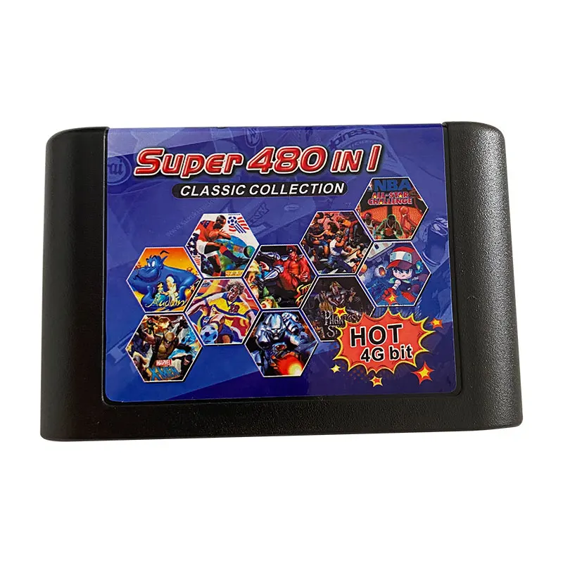 

16 BIT MD Game Card For Sega Mega Drive For Sega Genesis and for original console Shooting 480 in1