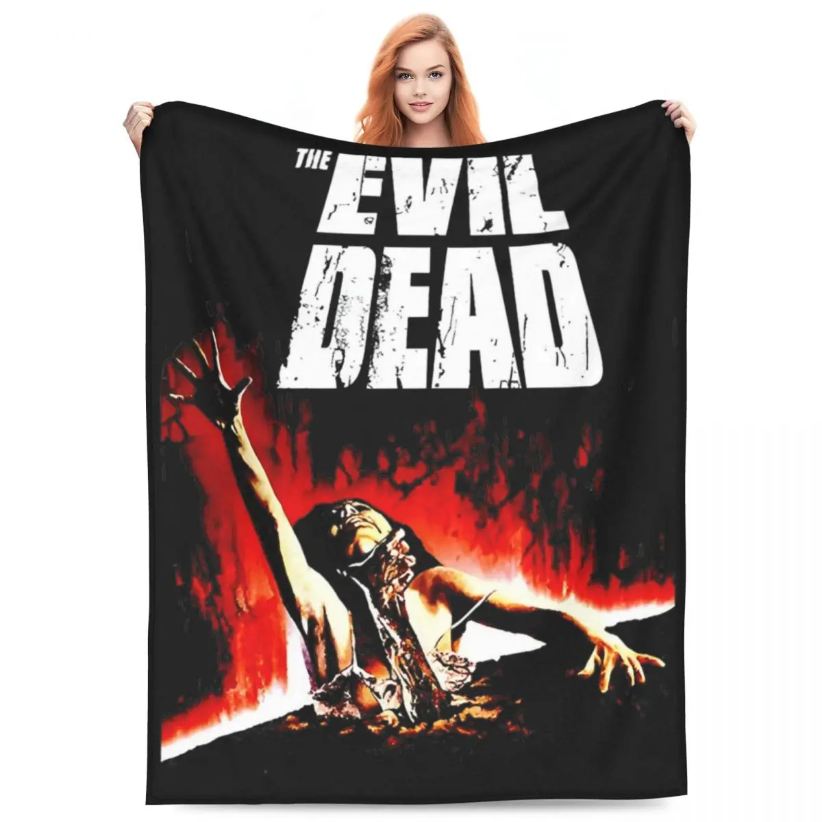 Funny Evil Dead Horror Film Blanket Super Soft Fleece Relax Throw Blankets Machine Washable