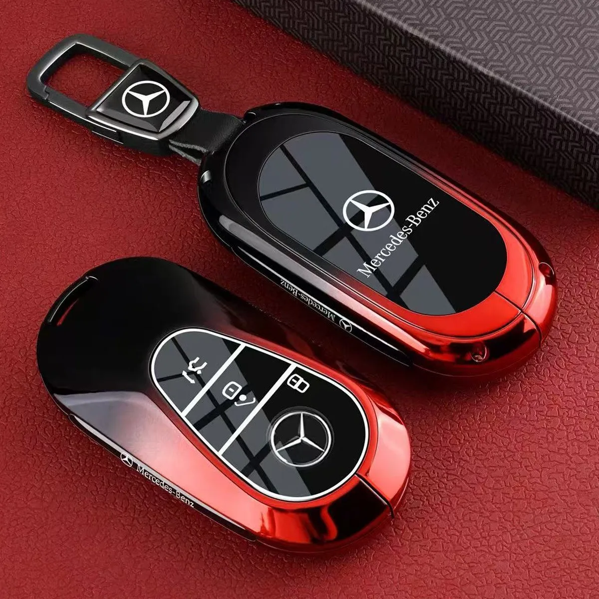 Mercedes Benz E260L S450L/C/E/S Class GLE Maybach GLS Shell GLC300 Car Buckle Keycase Suitable for Luxury Car Accessories