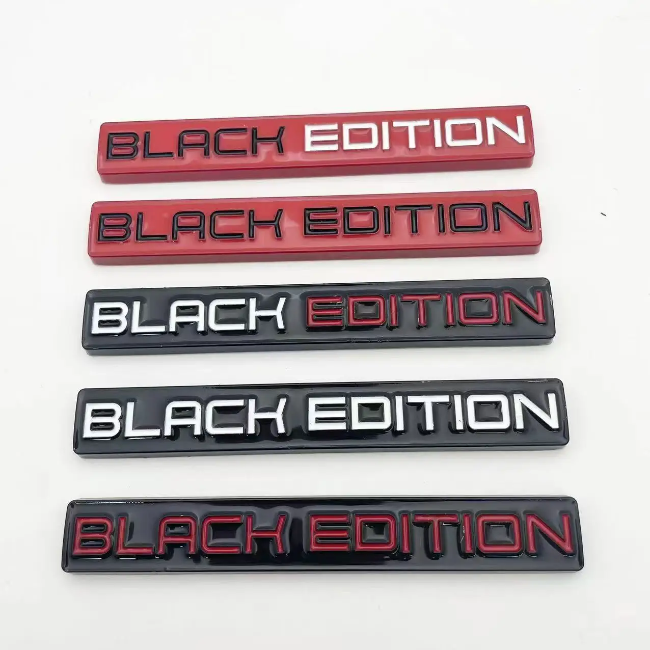 

100PC Black Edition car sticker Metal automotive badges, wholesale of automotive stickers. Metal car sticker