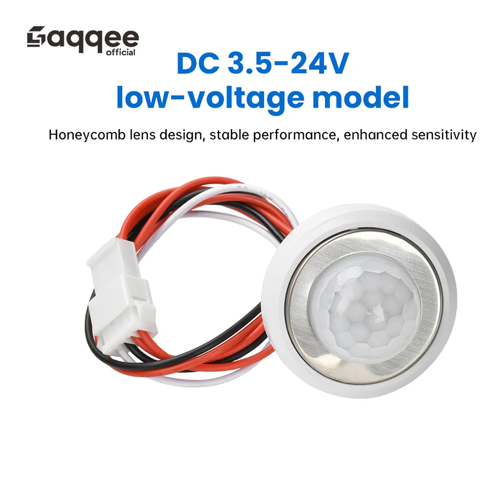 DC 3.5-24V Low-Voltage Delay Embedded Infrared Human Body Sensing Switch Automatic Detection Delay Sensing Probe Motion Sensor