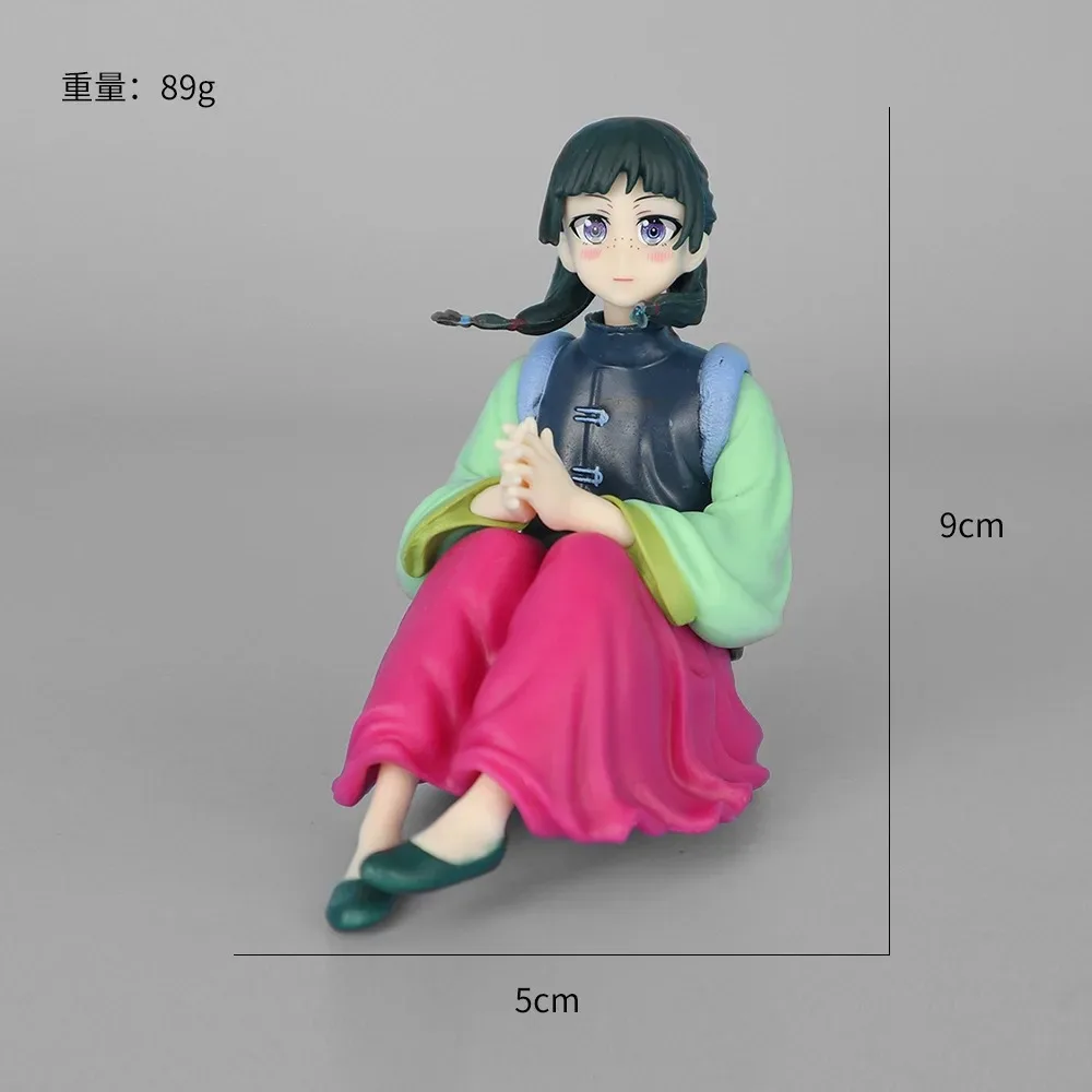 Anime The Apothecary Diaries Maomao Figur 18cm PVC-Modell Niedliches Mädchen, das auf einer Bank sitzt Sammlerstück Geschenk Spielzeug für Fans