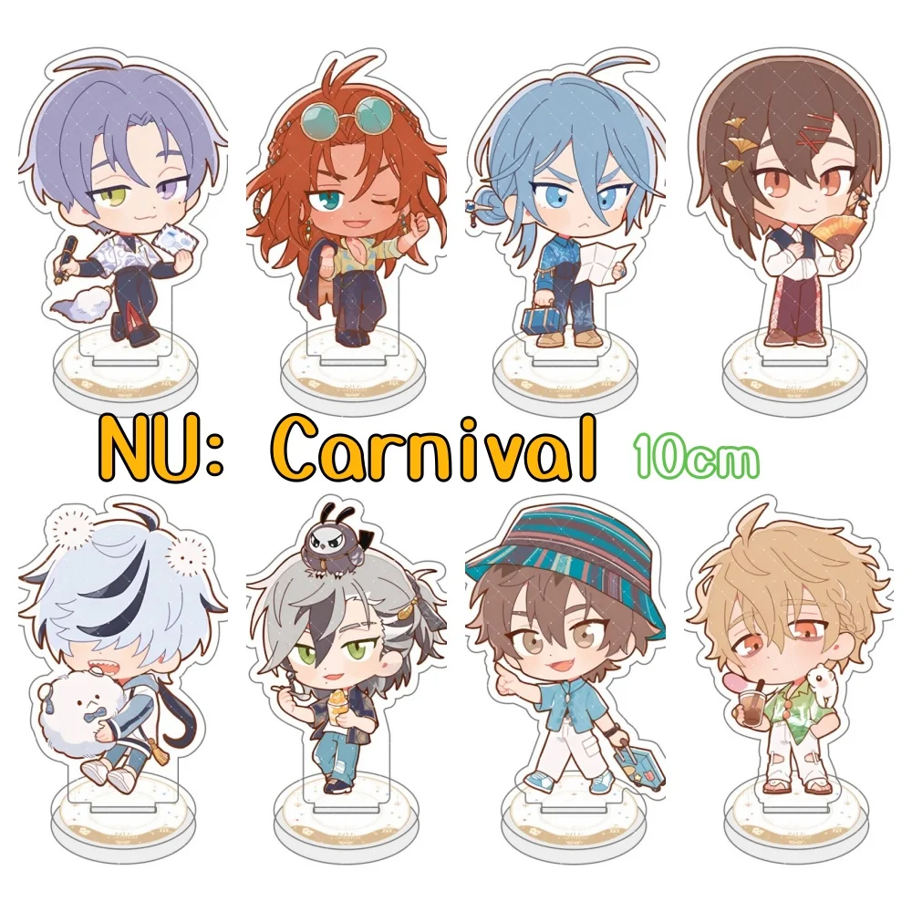 Anime Nu: Carnival Yakumo Attributes Cute Mini Cosplay Acrylic Desktop Stand Cartoon Figure Edmond Olivin Collect key chain 10cm