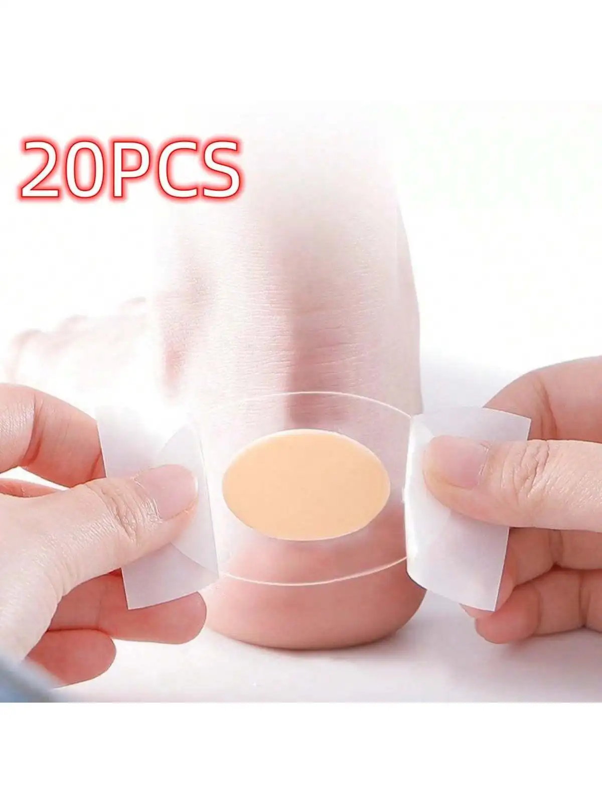 20 Packs Gel Heel Protection Foot Pads Sticky Blister Pad Water Colloid Heel Pad Shoe Patch Pain Relief Plaster Foot Care High H