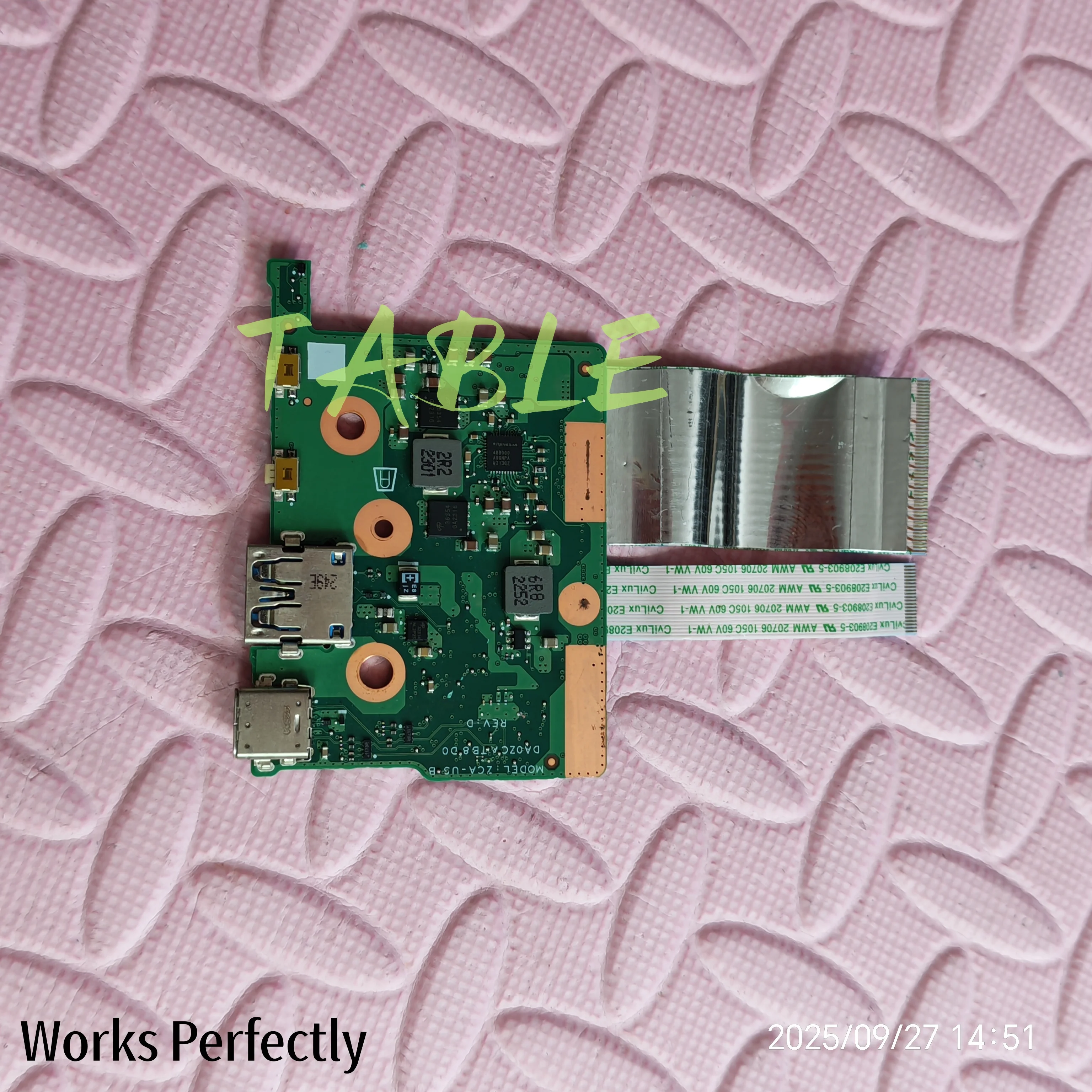 For Acer R753T C734 Google laptop power switch small board DA0ZCATB8D0 REV:D board with cable test OK shipped