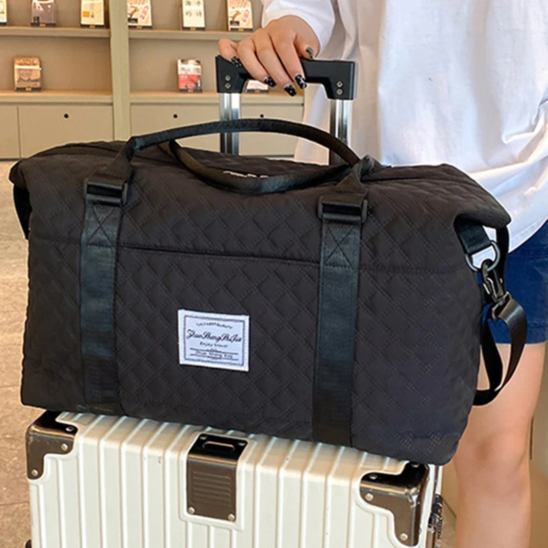 اللياقة البدنية الرياضة حقيبة كروسبودي سعة كبيرة تتحرك الأمتعة حقائب السفر أكسفورد منقوشة طباعة حقيبة يد الصالة الرياضية التدريب في الهواء الطلق التخزين #3