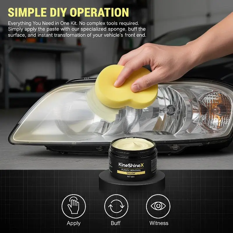 Car Headlight Restoration Yellowing, Oxidation,Fogging Removes Automotive Front