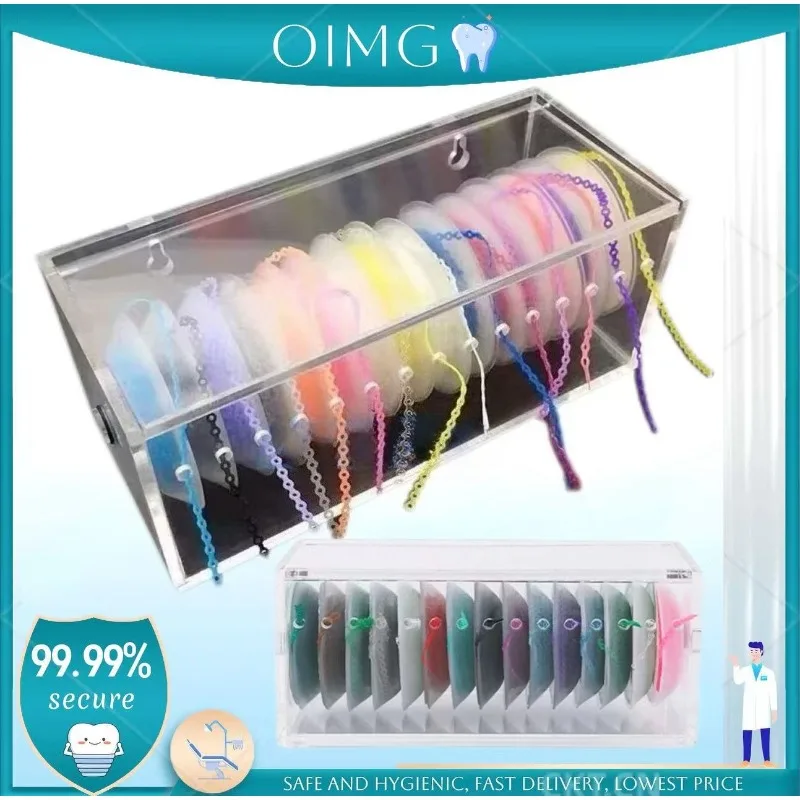 

Стоматологическая 1 шт., ортодонтическая коробка для силовой цепи, акриловый держатель для лигатуры, стоматологическая эластичная коробка для силовой цепи