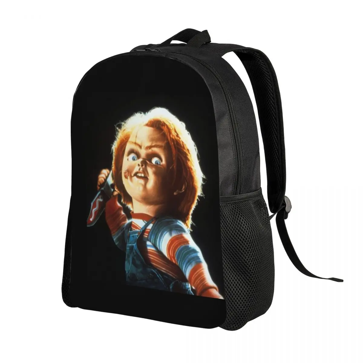 Horror Devil Doll Chucky Backpack for Women Men Waterproof School College Child's Play Movie Bag Print Bookbags