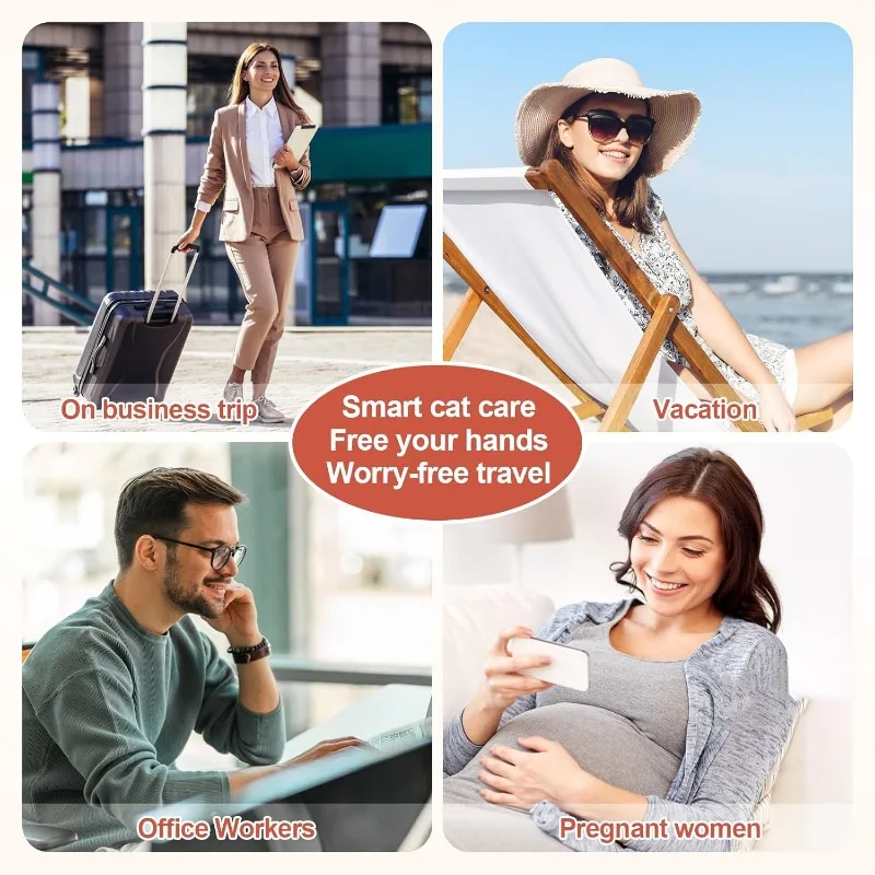 Self-Cleaning Cat Litter Box, 75L XL Capacity(48x55x61cm), WiFi APP Control, Odorless Automatic Cat Toilet with Garage Bags