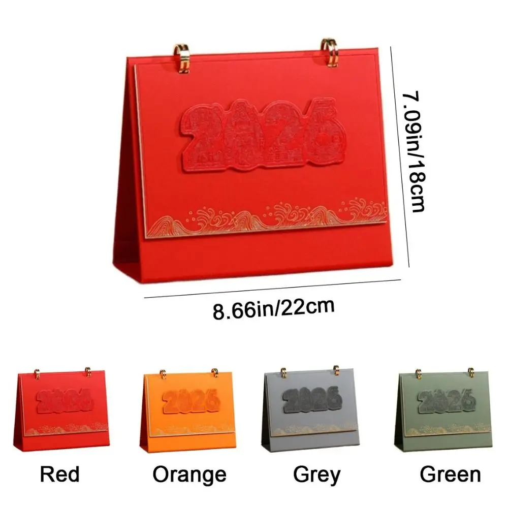 Thick Paper 2026 Desktop Calendar To Do List Daily Schedule Standing Flip Calendar Memo Book Scheduler Time Management Office