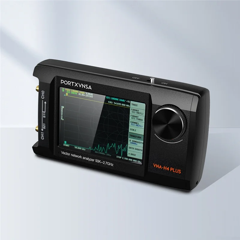 

B92B-Nanovna-H4 Plus Portable Vector Network Antenna Analyzer 4In IPS LCD Display Touch Sreeen 50Khz 2.7Ghz Bulid In 5000Mah