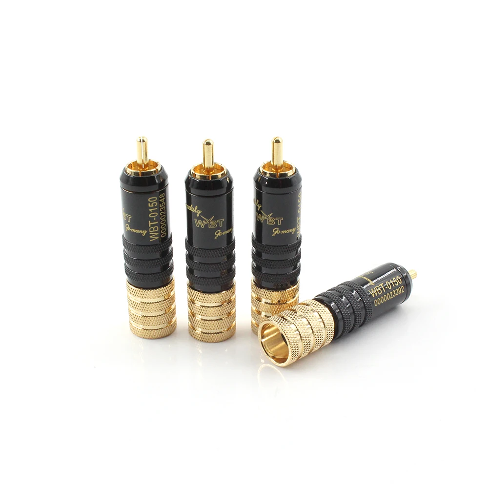 

4pieces WBT-0150 RCA jack adapter hifi rca connector audio plug