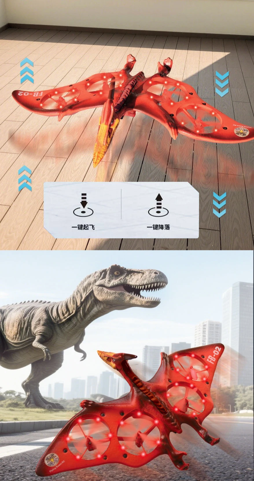 RC 6-Kanal-Fernbedienungsflugzeug, B-2 Stealth Bomber Fighter, 2,4 GHz 6-Achsen-Gyro-RC-Flugzeug mit 3D-Flips, LED-Licht