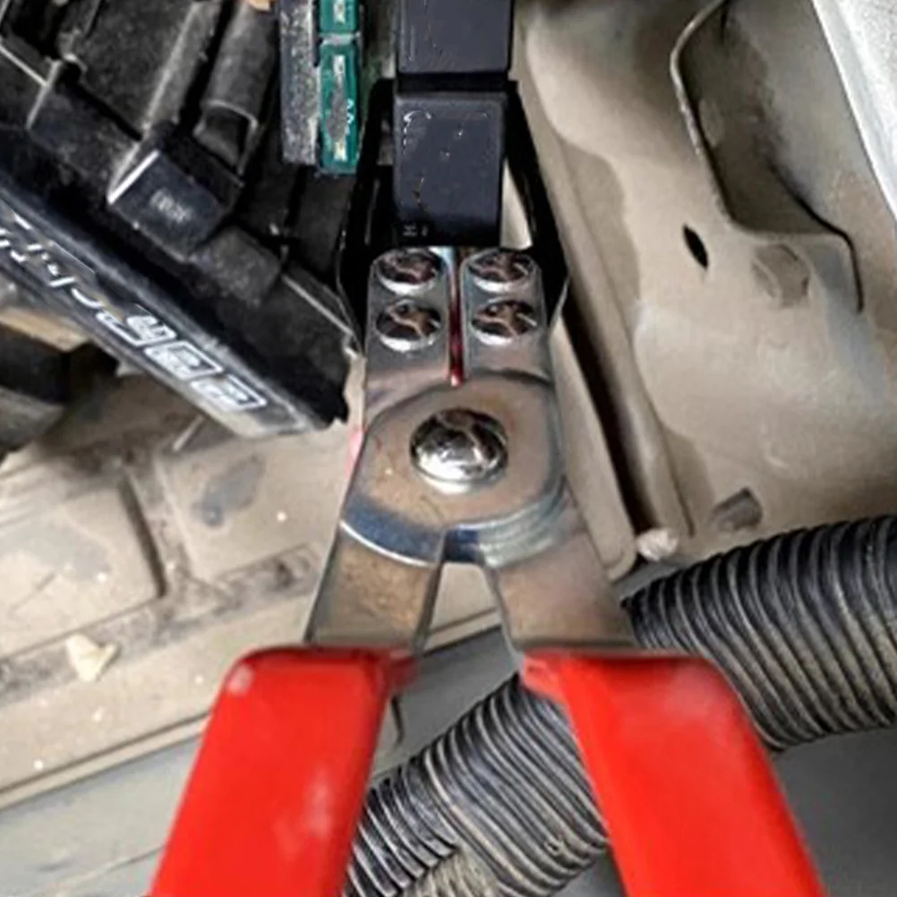 2 قطعة كماشة الصمامات العالمية أداة مجتذب التتابع مريح مقبض سيارة فيوز إزالة موصل كهربائي