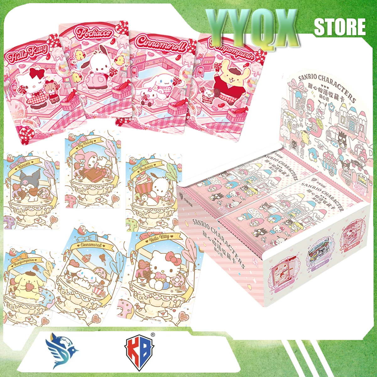 Sanrio KABAO 2026 NEW Hello Kitty My Melody Kuromi‌  ‌Cinnamoroll‌ Collection Card Periphery Surprise Gift Cartoon Girl Like