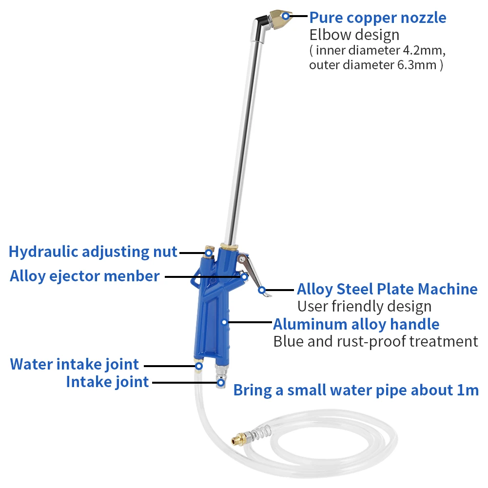 Pneumatic Cleaning Tool Car Washer Nozzles Water Gun 40cm High Pressure Wash Gun Car Wash Vehicles Engine Oil Cleaner Tools