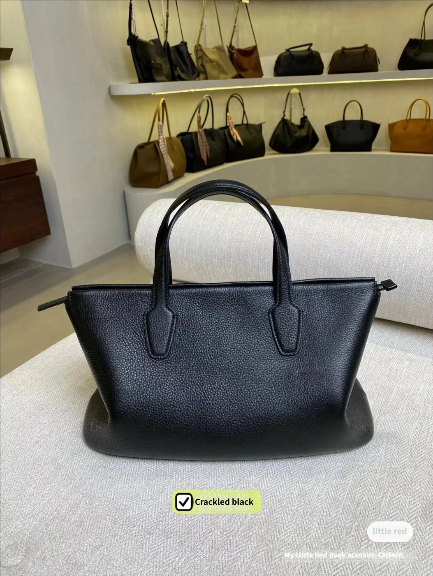 

TR New Marcel Briefcase, Top-Grain Leather Handbag, Premium Texture Minimalist Neutral Shoulder Bag for Daily Commute