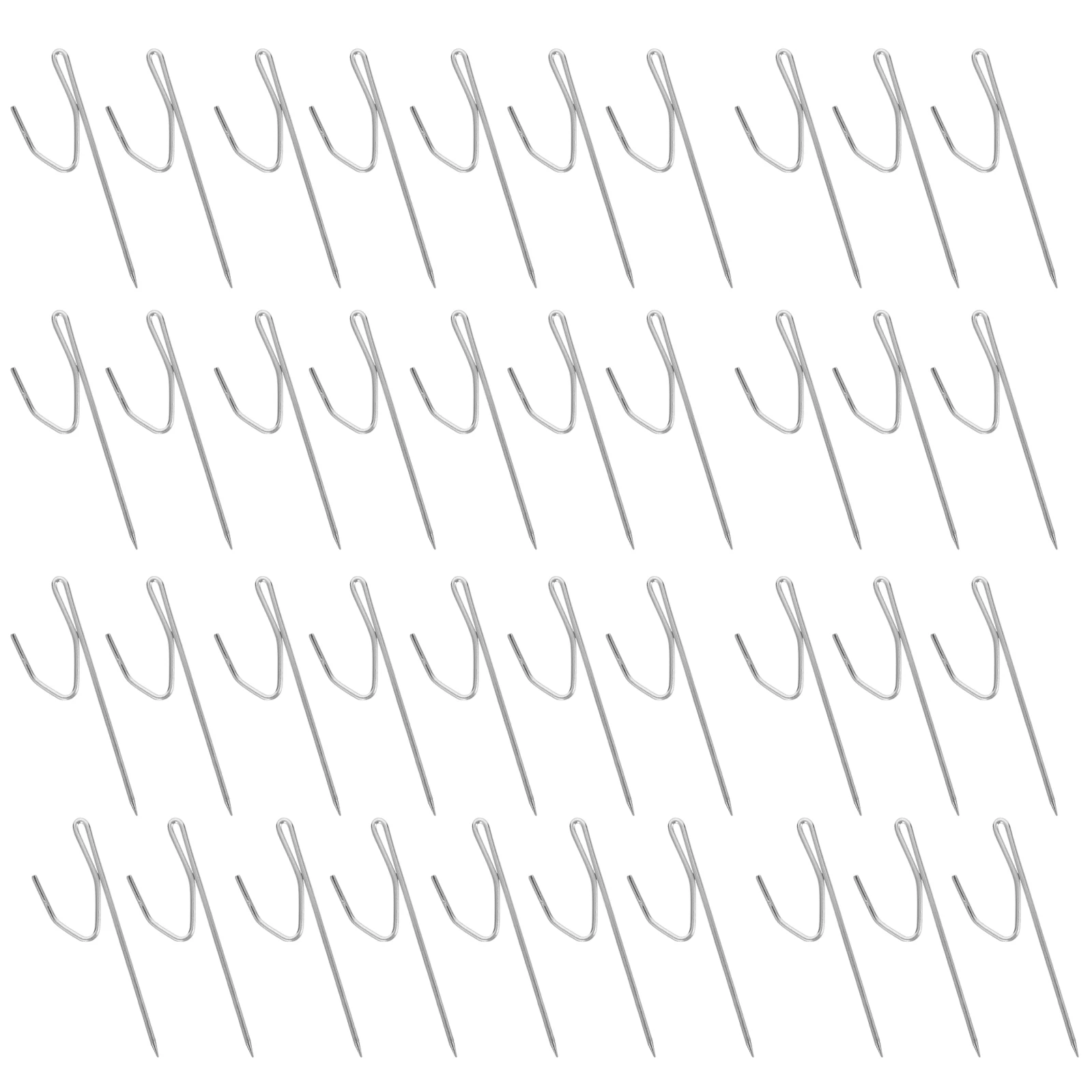 

50pcs Iron Curtain Hooks Easy Installation for Drapery Pleated Curtains Home Decor Accessories