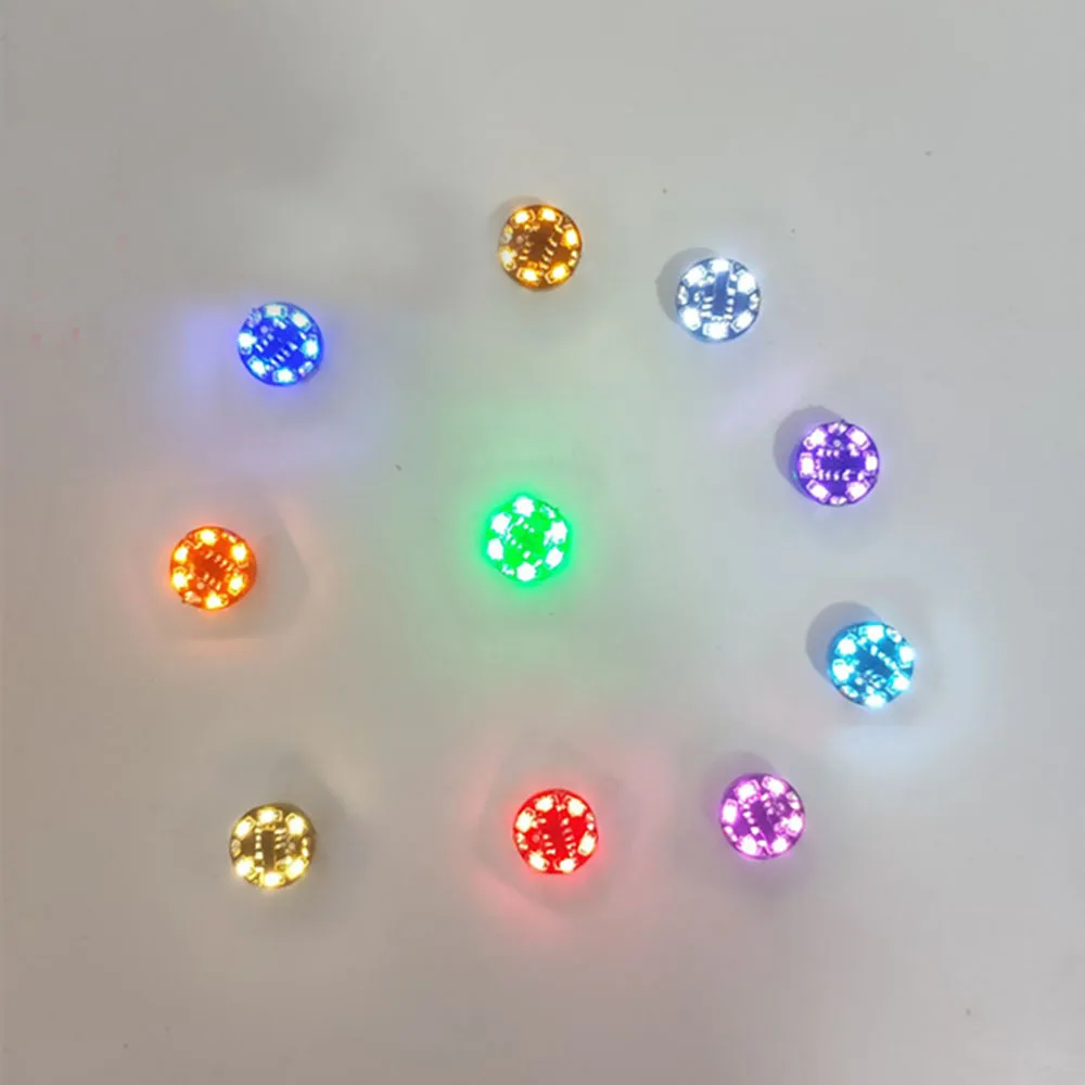 8 Modus Draadloze LED Magnetische Controle Lamp Magneet Inductie Knipperende Flow Lights + CR927 Knop Batterij W Magneet DIY Speelgoed Model