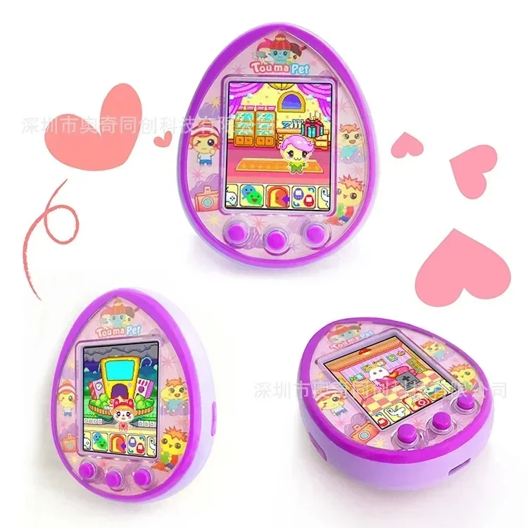 2024 Tamagotchi Toumapet Photograph Virtual Pet Machine Wechat Interaction Make Friends Usb Charging Electronic Pets Game Conso