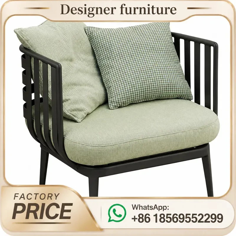 Aluminum Alloy Outdoor Sofa Set Metal Patio Garden Furniture For Hotel Villa Resort Swimming Pool Leisure Waterproof Durable