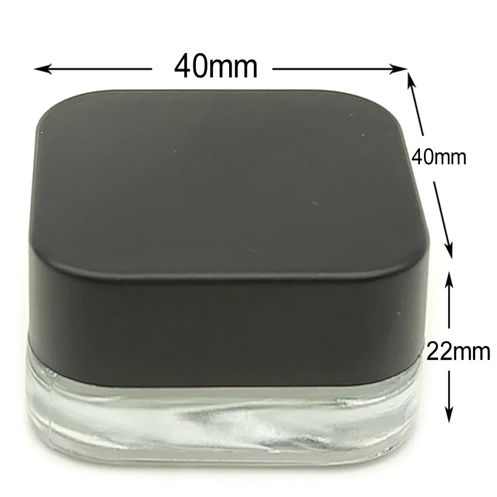 10pcs Cosmetic Makeup Jar 9ML Jars Transparent Glass Bottles Face Lip Balm Nail Arts Cream Container Storage Case