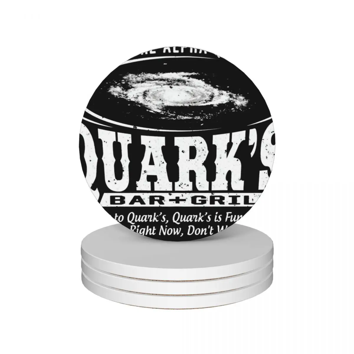 

Deep Space 9 Quarks Bar Ceramic Coasters (Set of 4) for coffee cups drinks christmas tea eat table Coasters