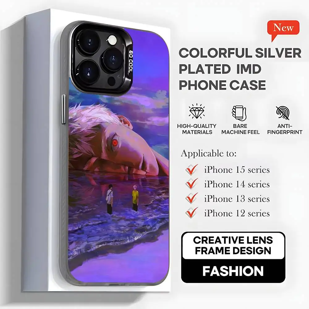 حافظة هاتف هزلية من The Summer Hikaru D-Died لهاتف iPhone17,16,15,14,13,12,11, Mini, Pro,MAX, plus, غطاء أسود غير لامع مقاوم للصدمات