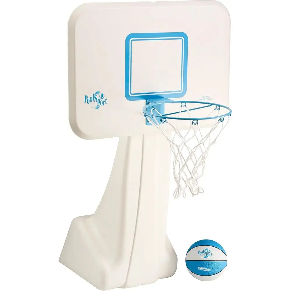 

Баскетбольное кольцо для бассейна Dunn-Rite PoolSport с мячом, основанием и 13,5-дюймовым ободом из нержавеющей стали для взрослых и детей, выберите баскетбол
