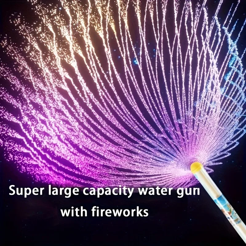 

Fireworks Water Gun, Push-Pull Large Capacity Firework Sprayer, Durable Plastic Material, Water Splash Props,2025 New Year Gift