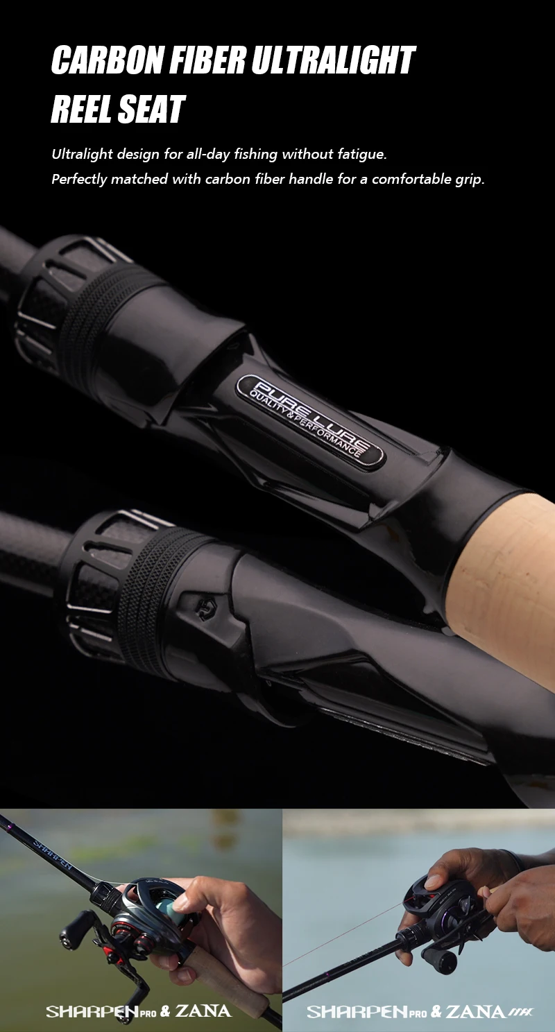 PURELURE NEW SHARPEN Pro 3,5-38g 5ft 6ft Spinn- und Casting-Ruten mit XF-Aktion, FUJI-Ringen für Zander, Barsch, Hecht und Wels – Detail 14