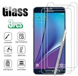 3Pcs Tempered Glass For Samsung Galaxy Note 5 4 3 2 Screen Protector For Galaxy S7 S6 S5 S4 S3 S2 Protective Fim on i9220 i9200