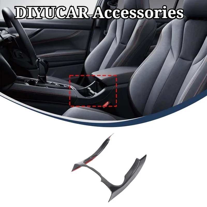 For Subaru WRX Levorg 2022-2025 Real Carbon Fiber Car Central Control Cup Holder Frame Cover Trim Interior Car Accessories