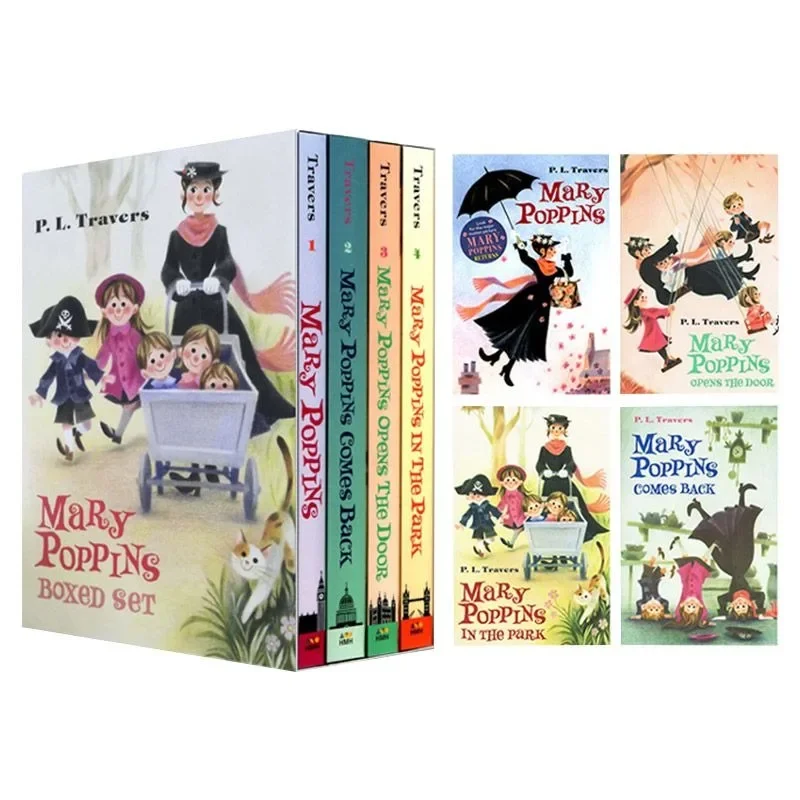 4 Books/set Coming with The Wind Aunt Mary Picture Books Children Baby Story English Child Book Eary Education Mary