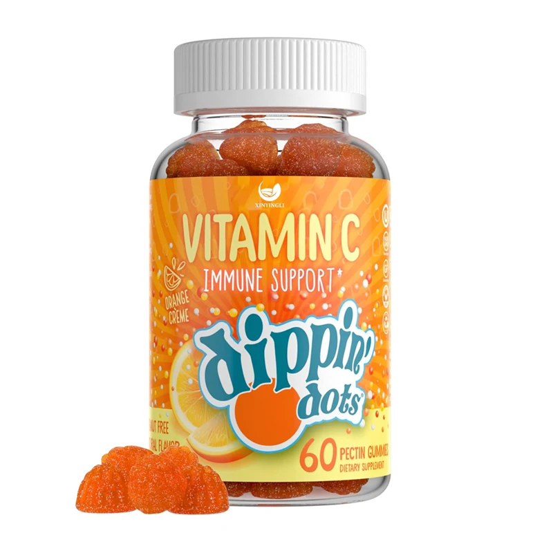 

Vitamin C gummies -250mg high-strength gummies with no artificial orange cream flavor